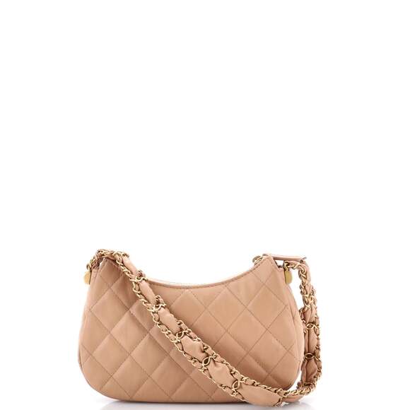 Chanel 19 Zip Hobo Clutch With Chain #240067C39B - Picture 3 of 7